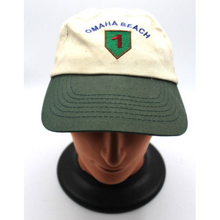 Casquette commémorative de la première division US à Omhah Beach