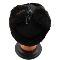 Ouchanka (chapka) marron et noire capitonnée
