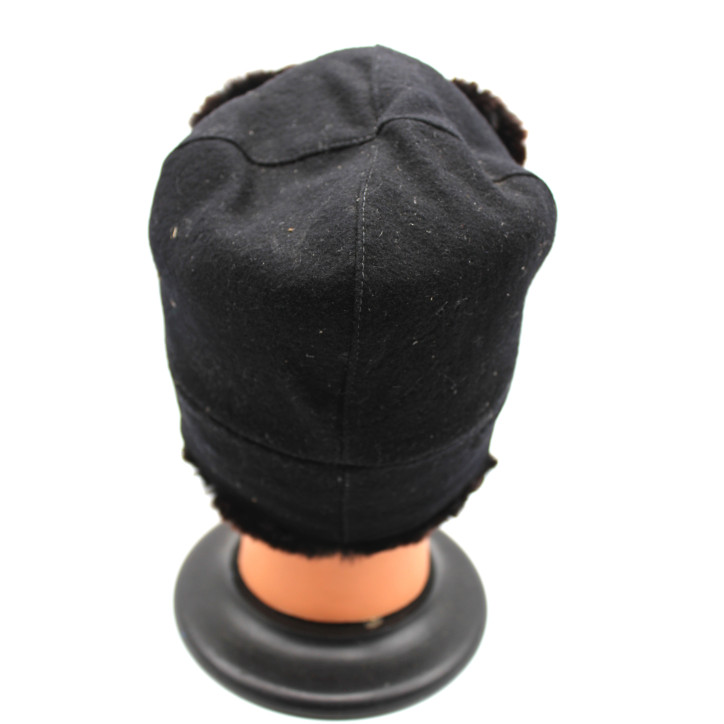 Ouchanka (chapka) marron et noire capitonnée