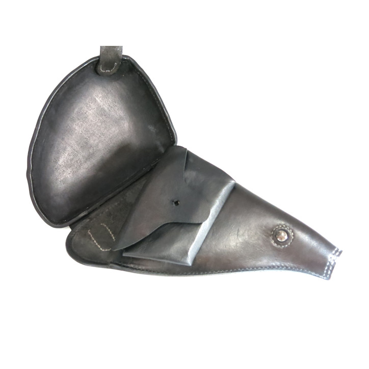Superbe etui cuir pour revolver 1892 jambon couleur noire