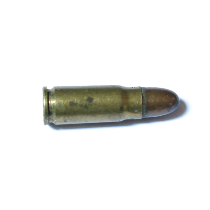 Cartouche inerte calibre 7.63 C96  Mauser RM etui laiton balle tombac UN1
