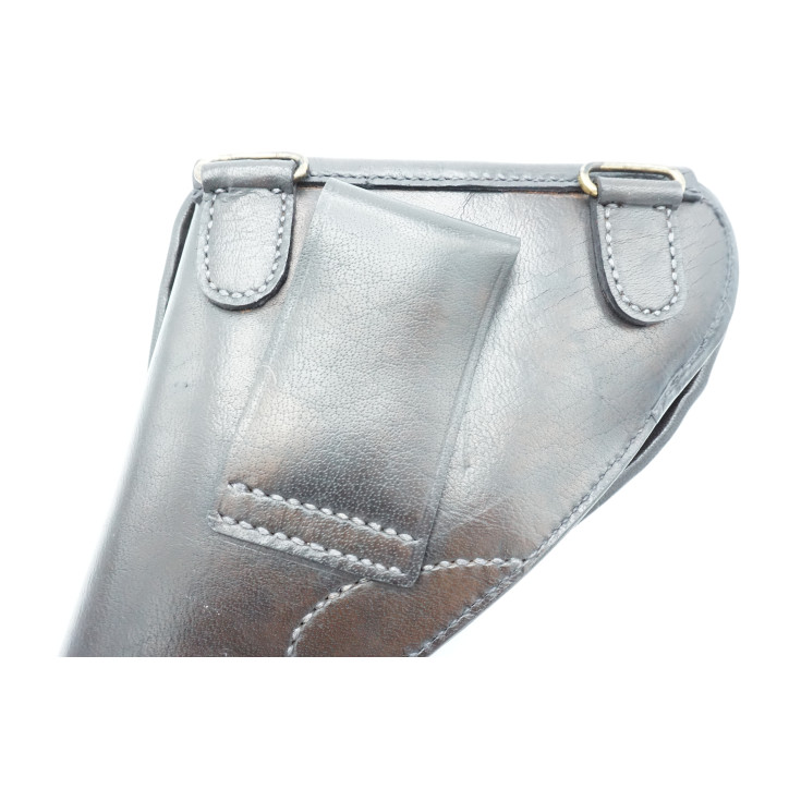 Superbe etui cuir pour revolver 1892 jambon couleur noire