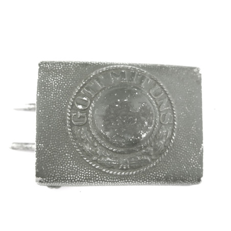 Boucle Alu originale de ceinturon Wehrmacht  39/45  denazifiée ref 444
