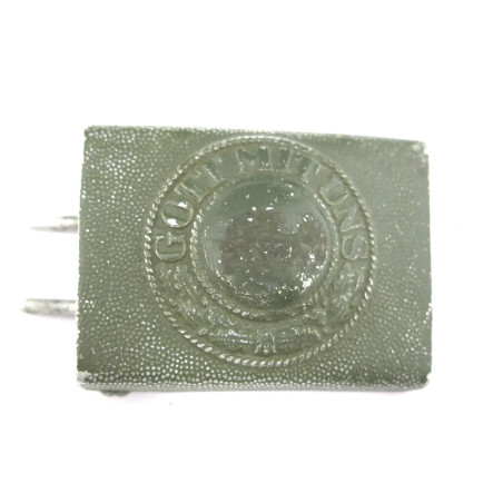Boucle Alu originale de ceinturon Wehrmacht  39/45  denazifiée ref 444