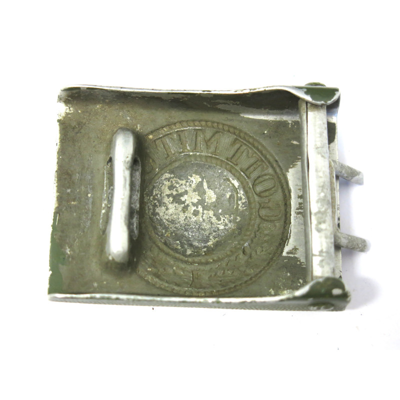 Boucle Alu originale de ceinturon Wehrmacht  39/45  denazifiée ref 444
