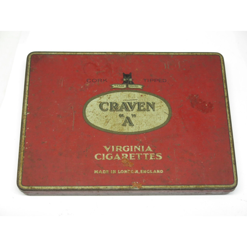 Boite métallique cigarettes CRAVEN US 39/45 Box 208