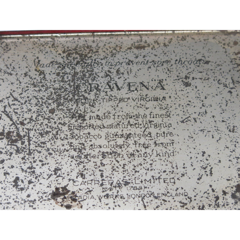 Boite métallique cigarettes CRAVEN US 39/45 Box 208