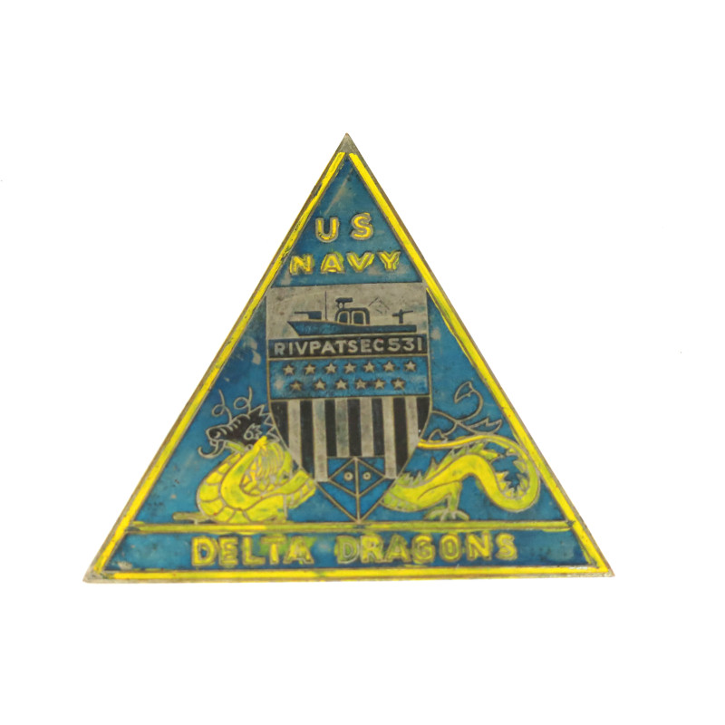 Plaque originale US navy Delta Dragons US  Vietnam ref box 210