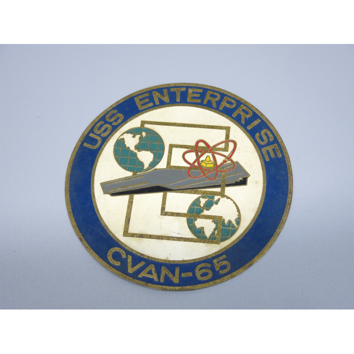 Plaque originale USS Enterprise CVAN 65  ref box 211 