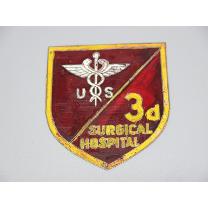 Plaque originale 3 d Surgical Hospital US Vietnam   ref box 211 