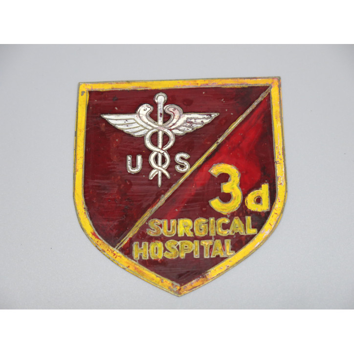 Plaque originale 3 d Surgical Hospital US Vietnam   ref box 211 