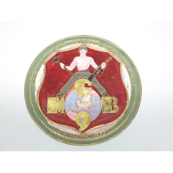 Plaque originale  MCB 9  US Vietnam   ref box 211 