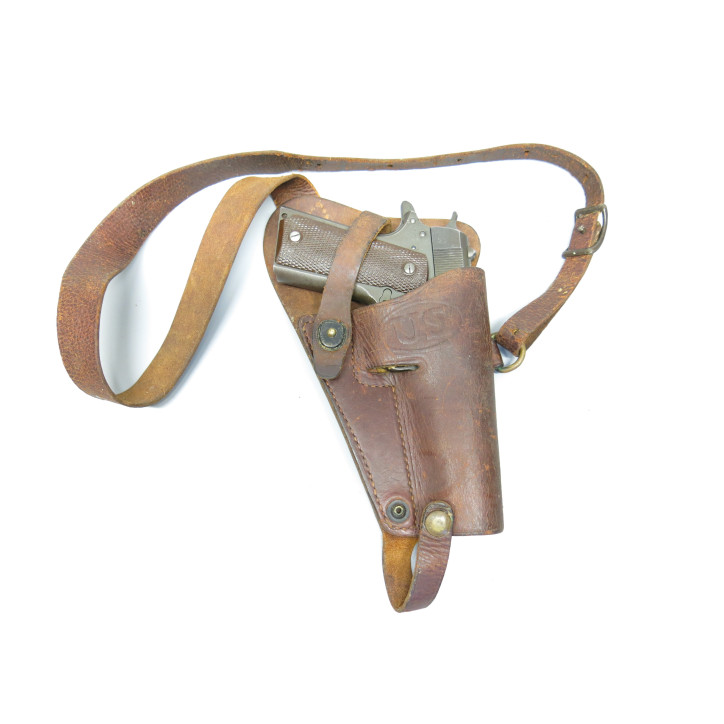 Holster d'epaule original pour Colt 45 para - tankiste US 39/45 ref et 120