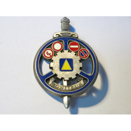 Insigne Moniteur conduite auto  Delsart ref bo 39