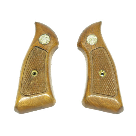 Paire de plaquettes de crosse  bois revolver Smith et Wesson  ref 99 box 217