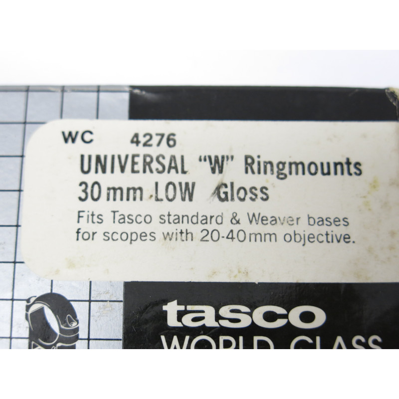 Collier  de lunette TASCO  diametre  30 mm    ref  990 box 218  