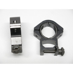 Collier  de lunette alu  diametre 30 mm  rail 20 mm ref  855  box 219