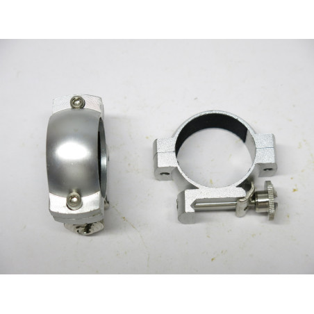 Collier de lunette alu blanc diametre 30 mm rail 20 mm ref 911 box 219