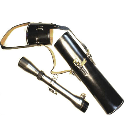 Etui cuir noir porte lunette fusil Gew 98 ref mill 19