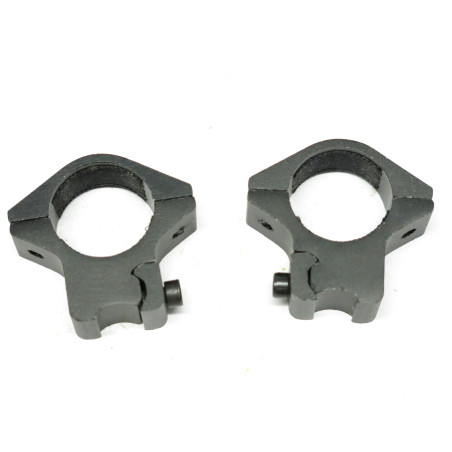 Collier de lunette alu noir diametre 26 mm rail 1 pouce ref 988 box 219