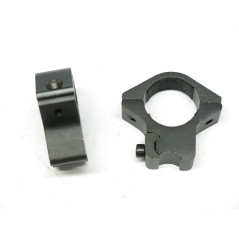 Collier de lunette alu noir diametre 26 mm rail 1 pouce ref 988 box 219