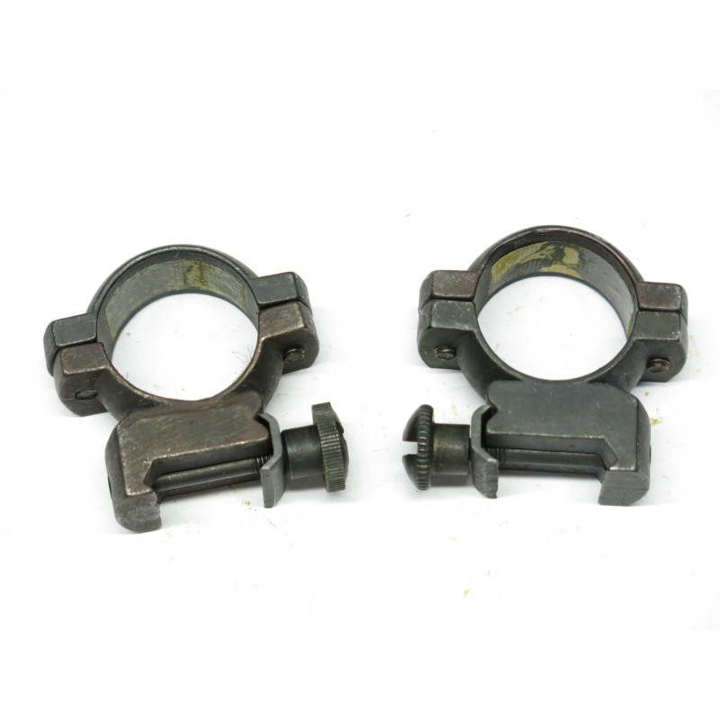 Collier  de lunette Weaver acier  noir  diametre 26 mm  rail 1 pouce ref  999  box 219