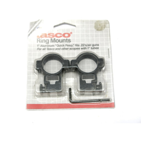 Collier de lunette TASCO alu noir diametre 26 mm rail 14 mm ref 877 box 219