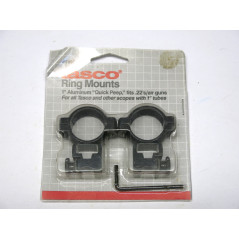 Collier de lunette TASCO alu noir diametre 26 mm rail 14 mm ref 877 box 219