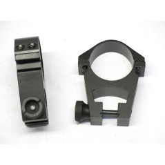 Collier de lunette alu noir diametre 30 mm rail 11 mm ref 866 box 219