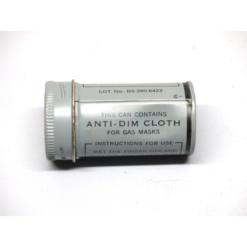 Boite Anti Dim Cloth gaz mask US ww2 ref 50 box 221 