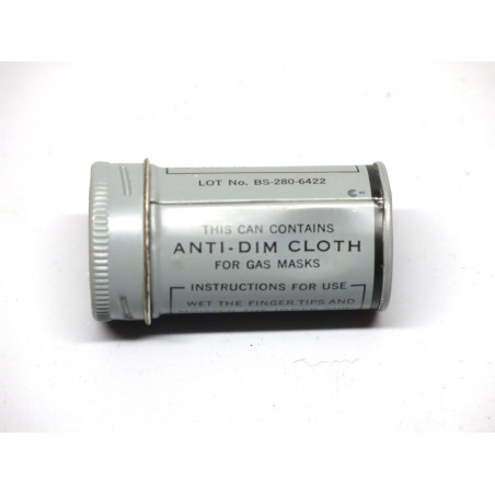 Boite Anti Dim Cloth gaz mask US ww2 ref 50 box 221