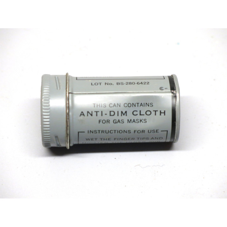 Boite Anti Dim Cloth gaz mask US ww2 ref 50 box 221 
