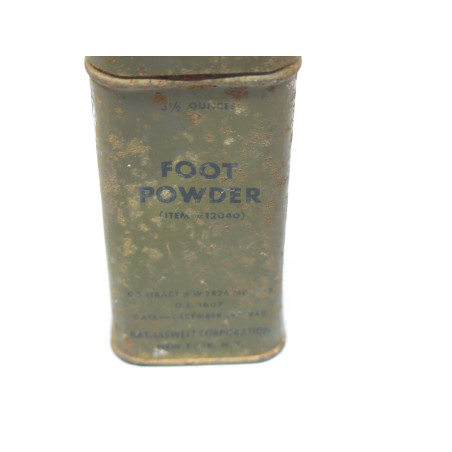 Pot métal Foot Powder US ww2 ref 100 box 221 