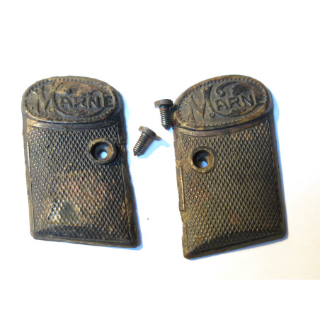 Plaquettes de crosse pistolet MARNE 6.35 Ref box 186