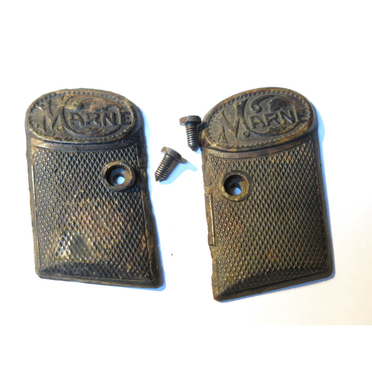 Plaquettes de crosse pistolet MARNE 6.35  Ref box 186 