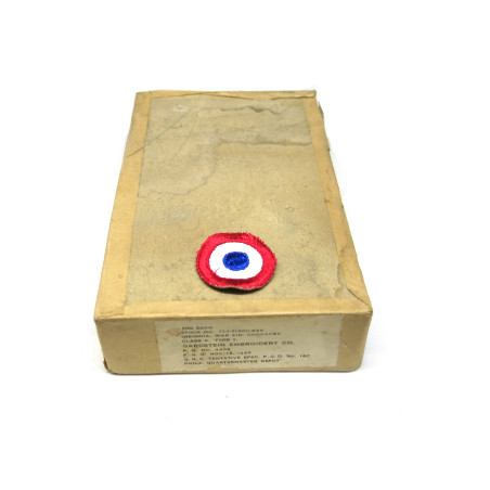 Boite vide 1942 pour insigne tissu cocarde France  ref box 195 