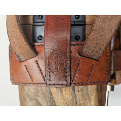 Étui crosse bois avec cuir C96 schnellfeuer 712.