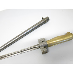 Baïonnette originale modele 1915  du fusil Lebel avec fourreau numero 78378