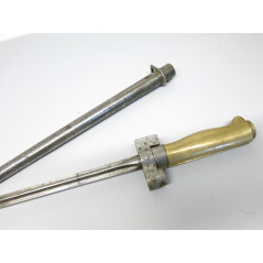 Baïonnette originale modele 1915  du fusil Lebel avec fourreau numero 78378