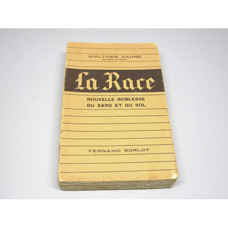Livre La Race en Français édition originale 1939 