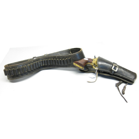 Etui cuir revolver poudre noire type western ref et 499