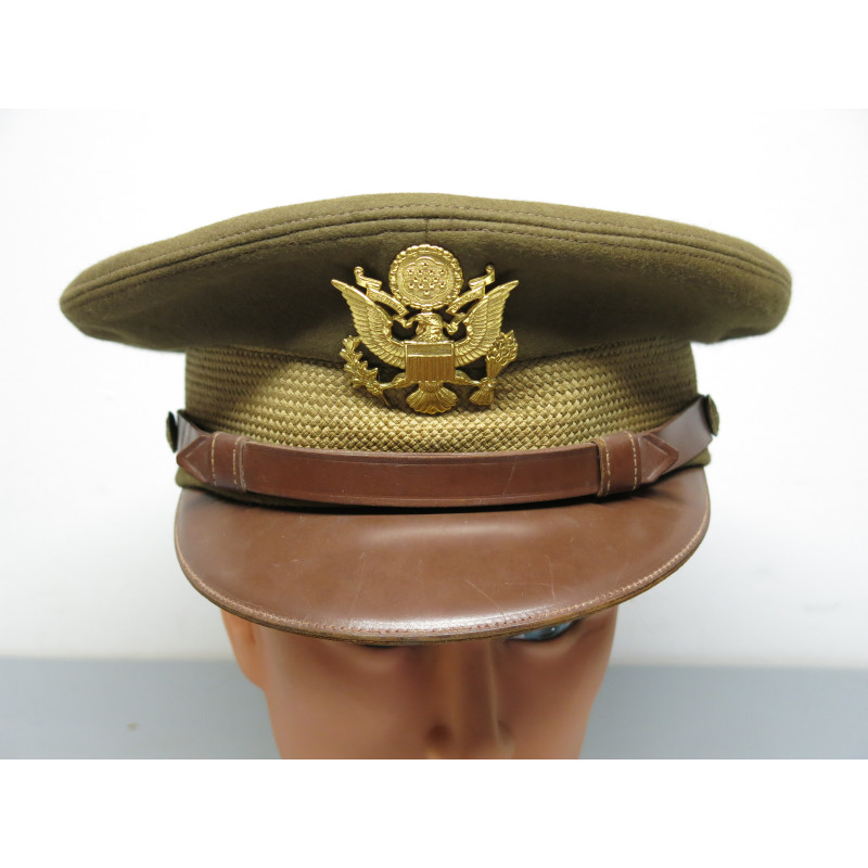 Belle casquette originale officier US ww2 ref ca 4778