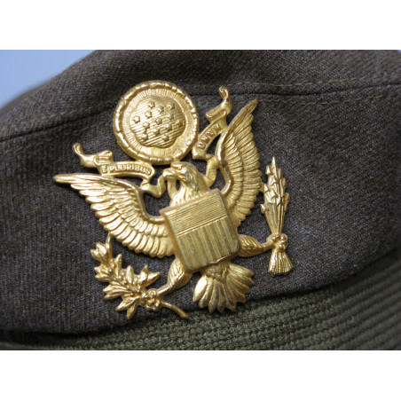 Superbe casquette originale officier US ww2 ref ca 4665