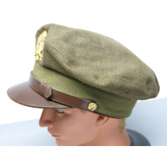 Superbe casquette originale officier US ww2 ref ca 4665