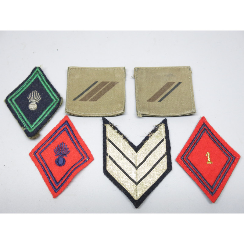 Lot de 6 insignes en tissu ref 30