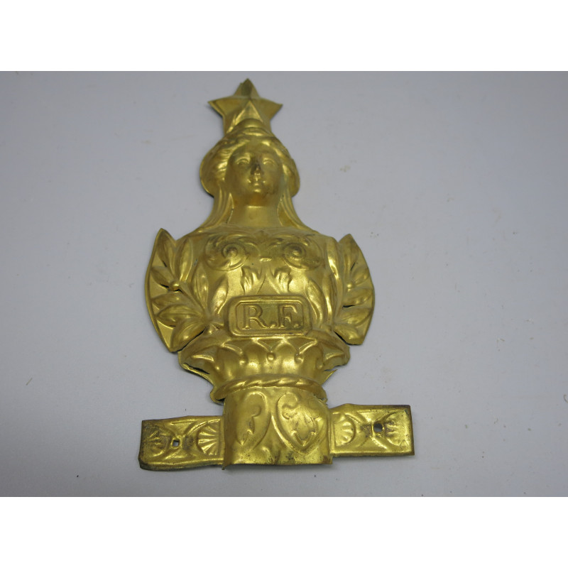 Plaque laiton emboutie RF ref 44