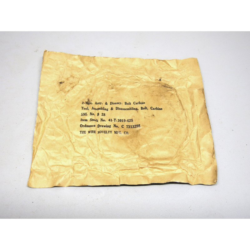 Emballage original de l'outil de démontage de culasse carabine USM1  