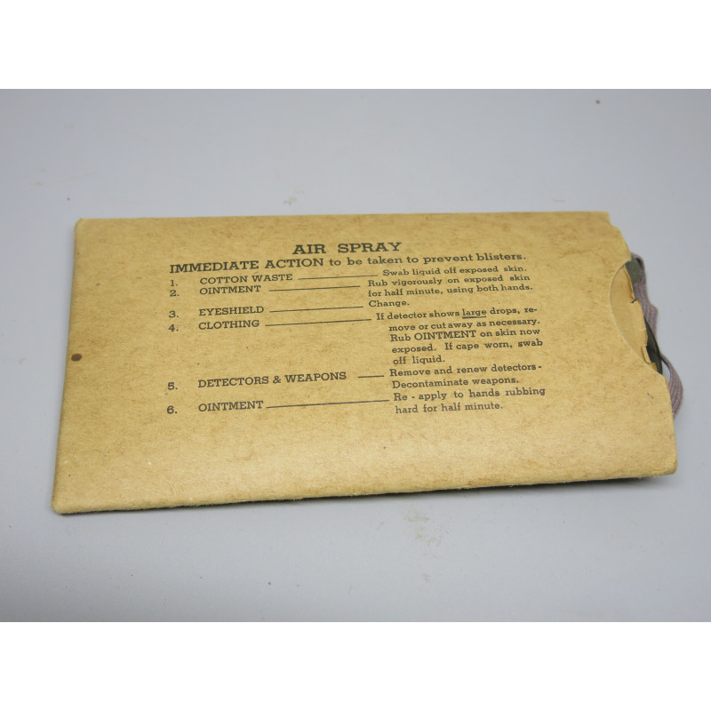 Paquet de lunettes 1944 Eyeshield M1 US anti gaz  ww2 ref 