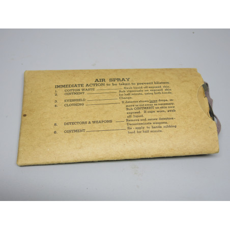 Paquet de lunettes 1944 Eyeshield M1 US anti gaz ww2 ref