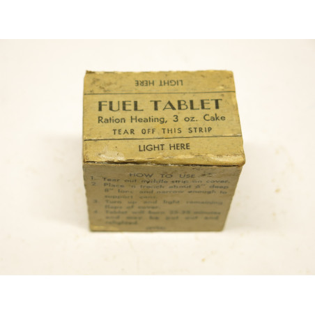 Boite pleine Fuel tablet ration heating ref 100 